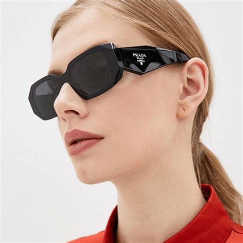 prada black sunglasses with siver bar|prada sunglasses unisex.